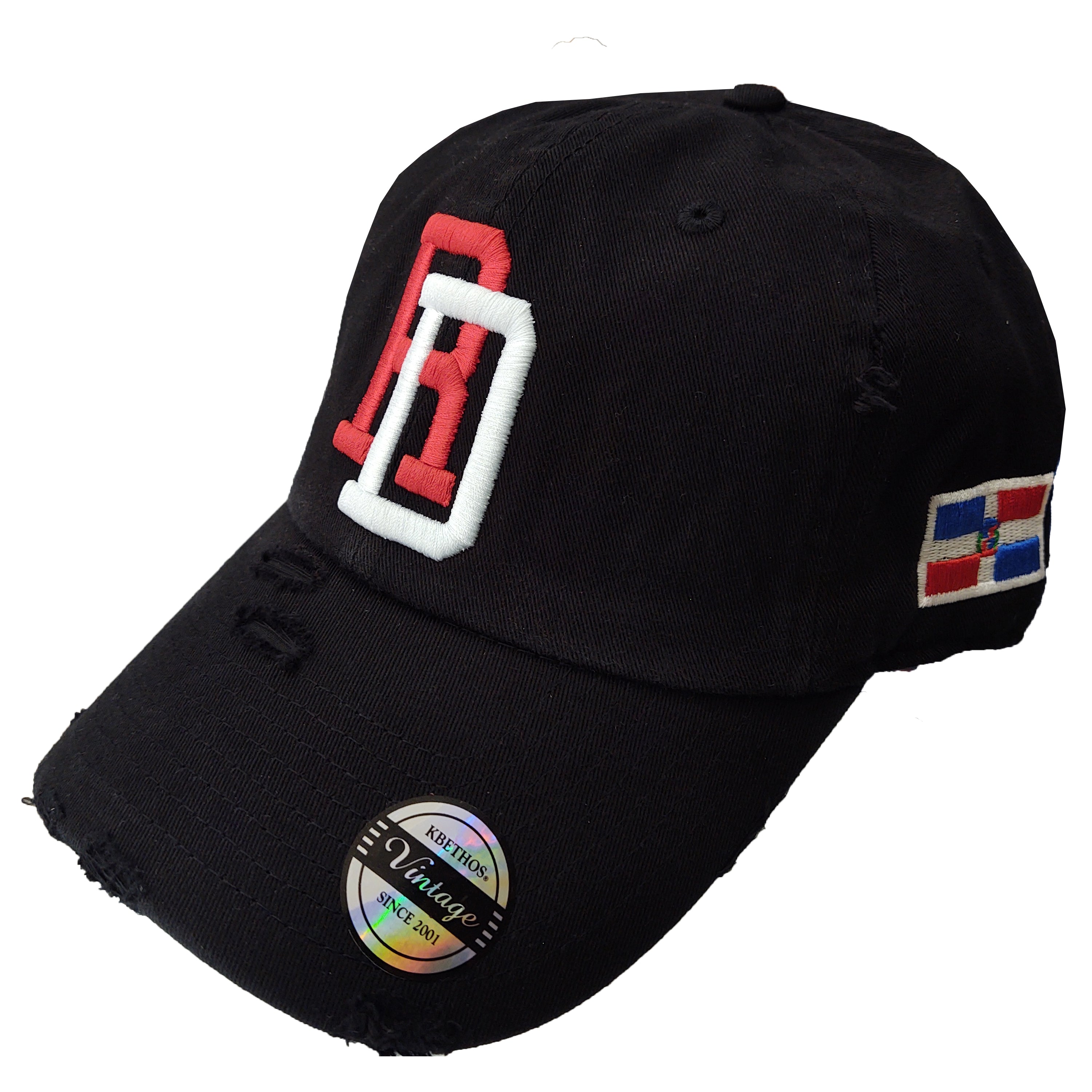 Gorras Vintage Dominicanas Ajustables Bordadas con RD