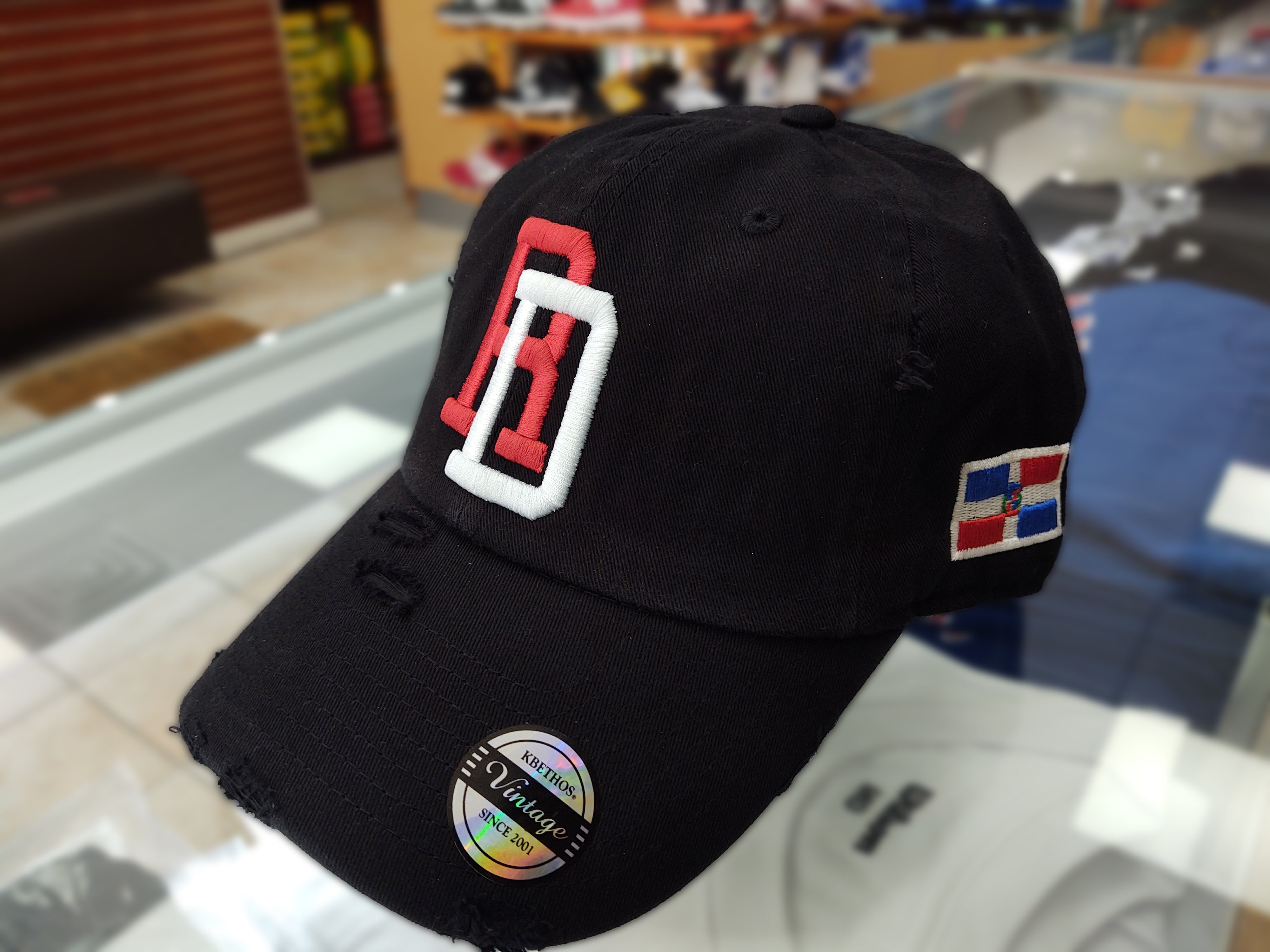 Gorras Vintage Dominicanas Ajustables Bordadas con RD