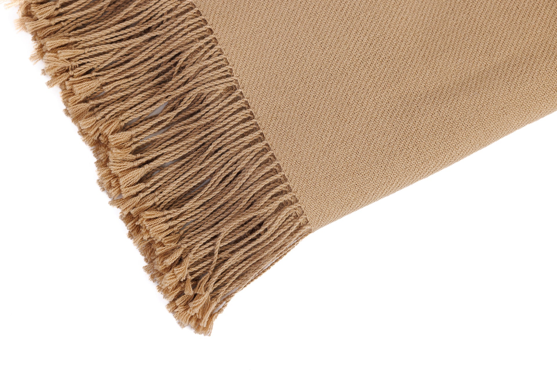 Colección Wasi - Manta de bebé alpaca 100 % sin teñir, tejida a mano, color camel marrón de Perú
