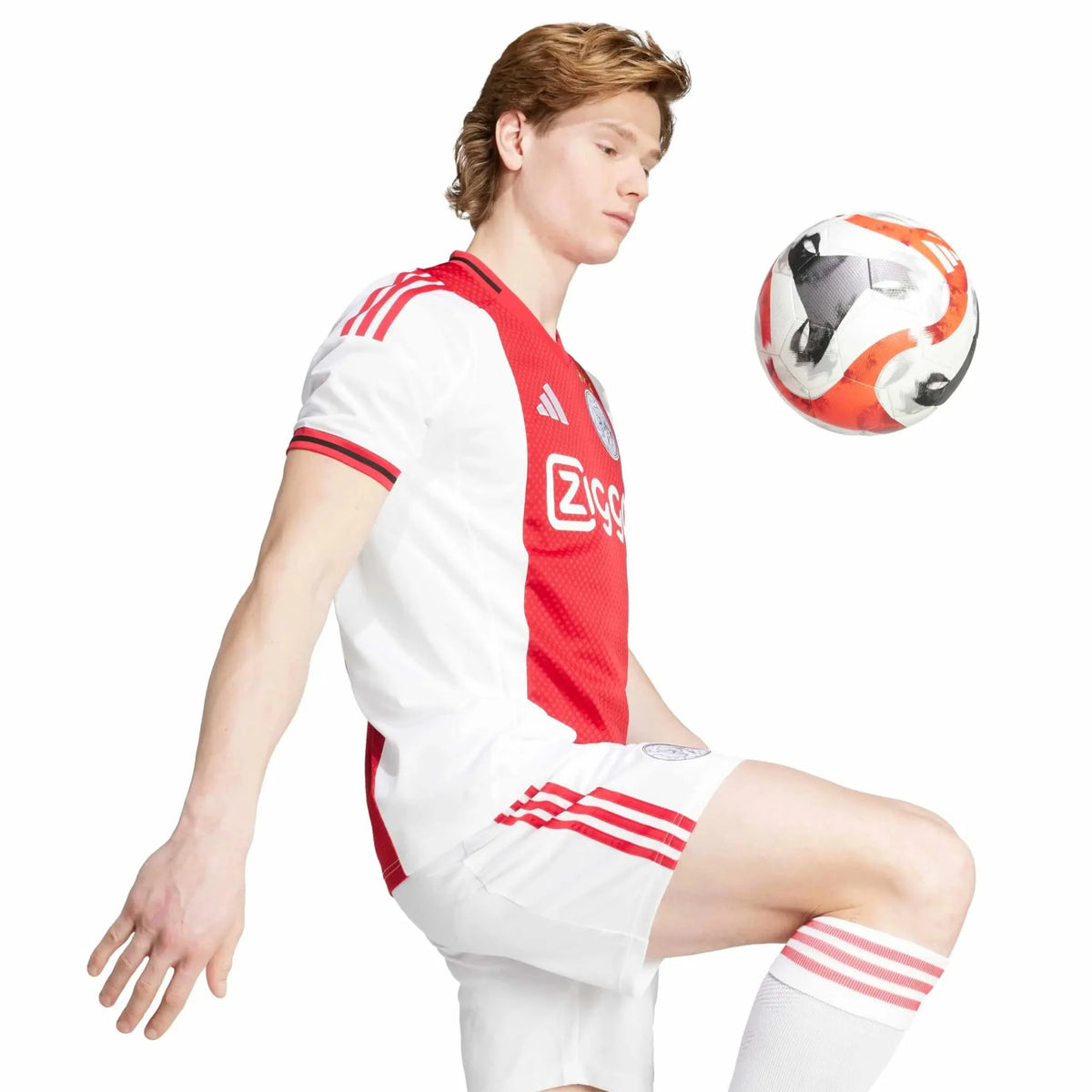 adidas 2025-26 Ajax Men's Stadium Home Soccer Jersey