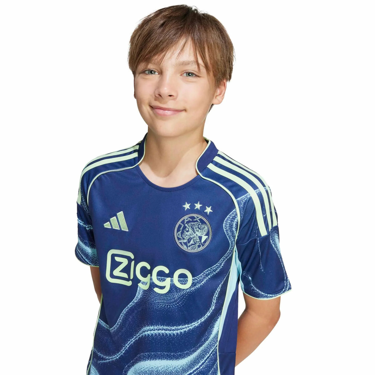 adidas 2025-26 Ajax Youth Stadium Away Soccer Jersey