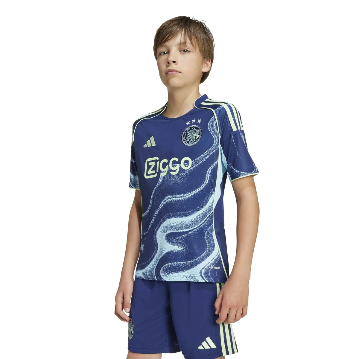adidas 2025-26 Ajax Youth Stadium Away Soccer Jersey