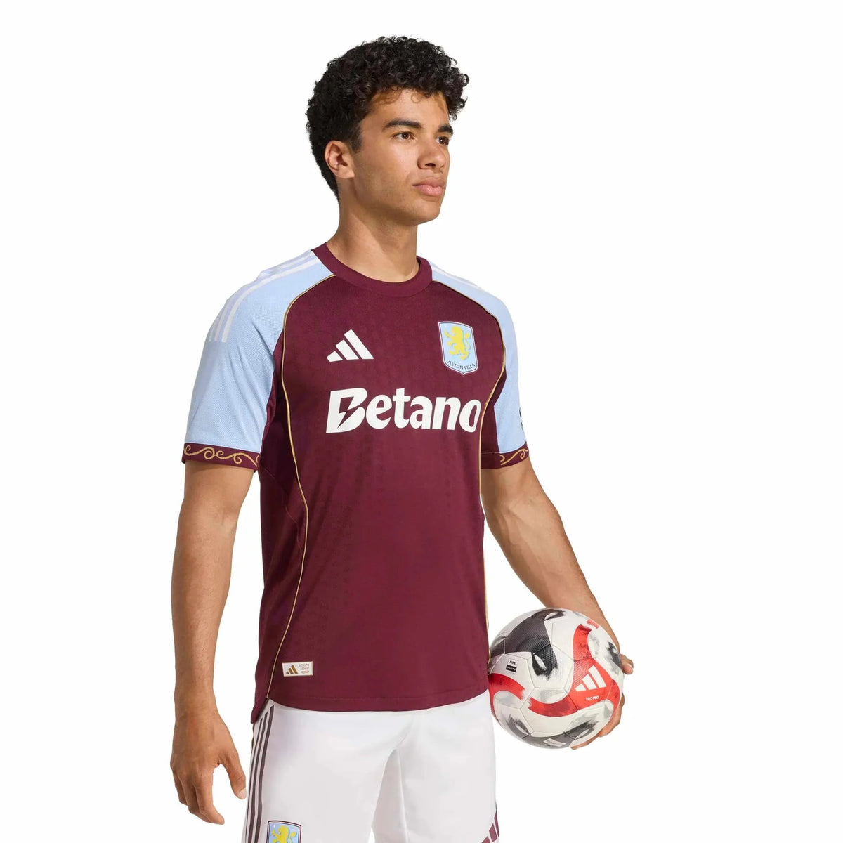adidas 2025-26 Aston Villa Men's Authentic Home Soccer Jersey