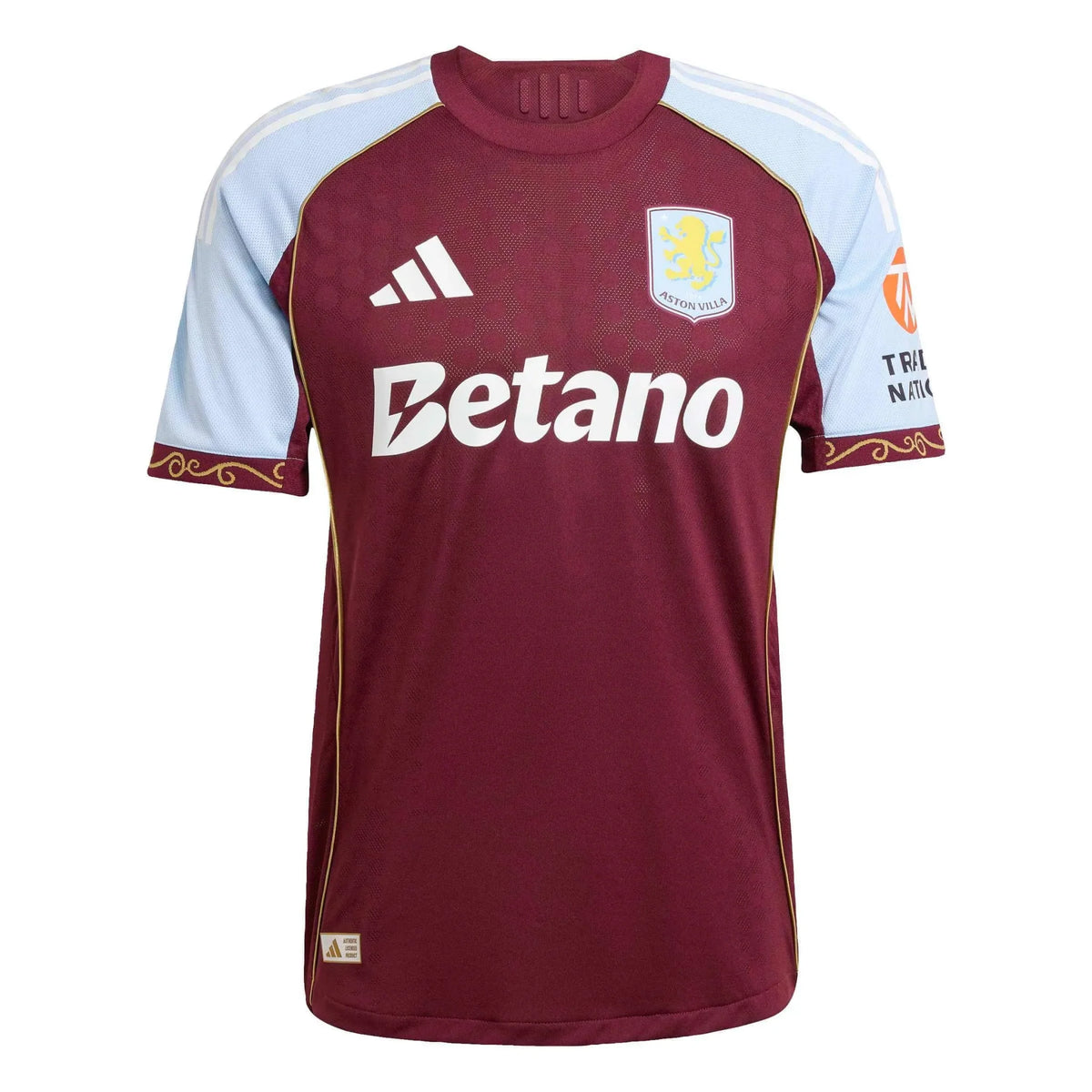 adidas 2025-26 Aston Villa Men's Authentic Home Soccer Jersey