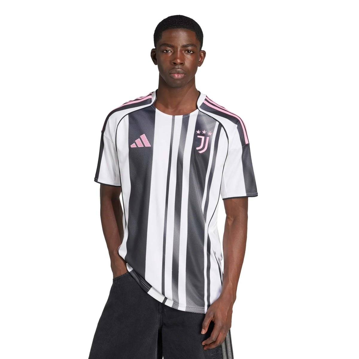 adidas 2025-26 Juventus Men's Stadium Home Soccer Jersey