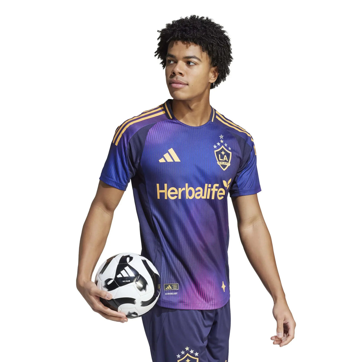 adidas 2025-26 LA Galaxy Men's Authentic Away Soccer Jersey