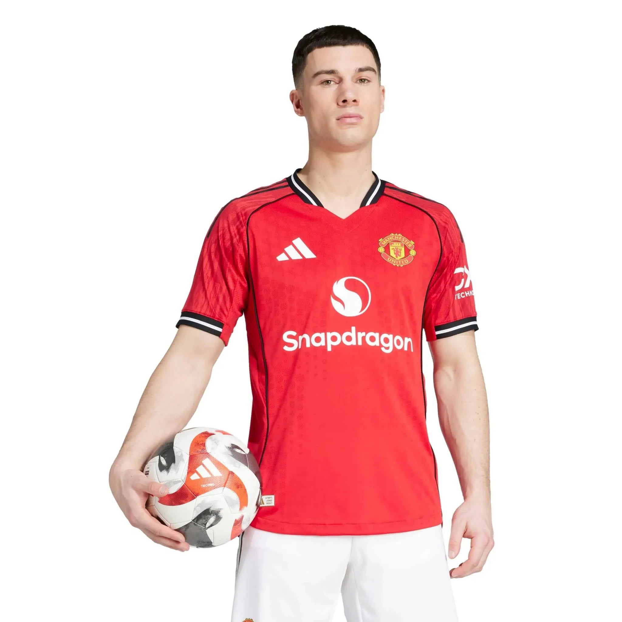 adidas 2025-26 Manchester United Men's Authentic Home Soccer Jersey