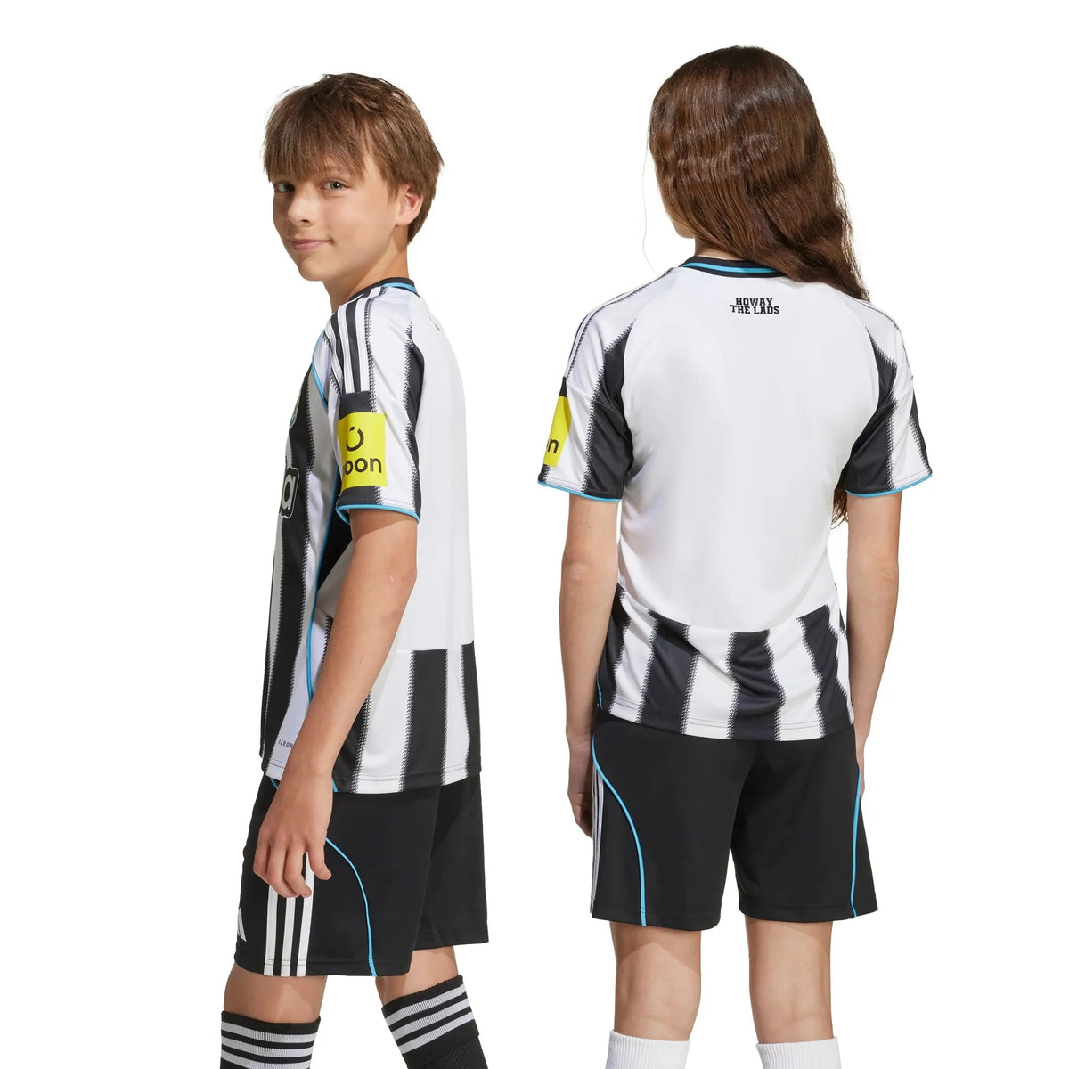 adidas 2025-26 Newcastle Youth Stadium Home Soccer Jersey
