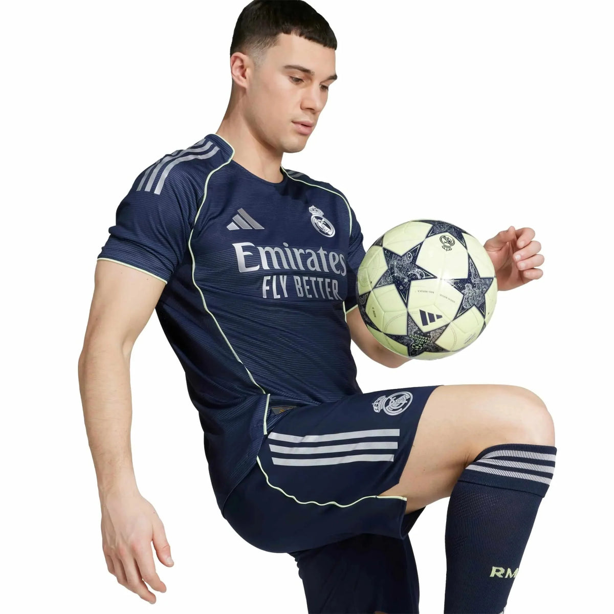 adidas 2025-26 Real Madrid Men's Authentic Away Soccer Jersey