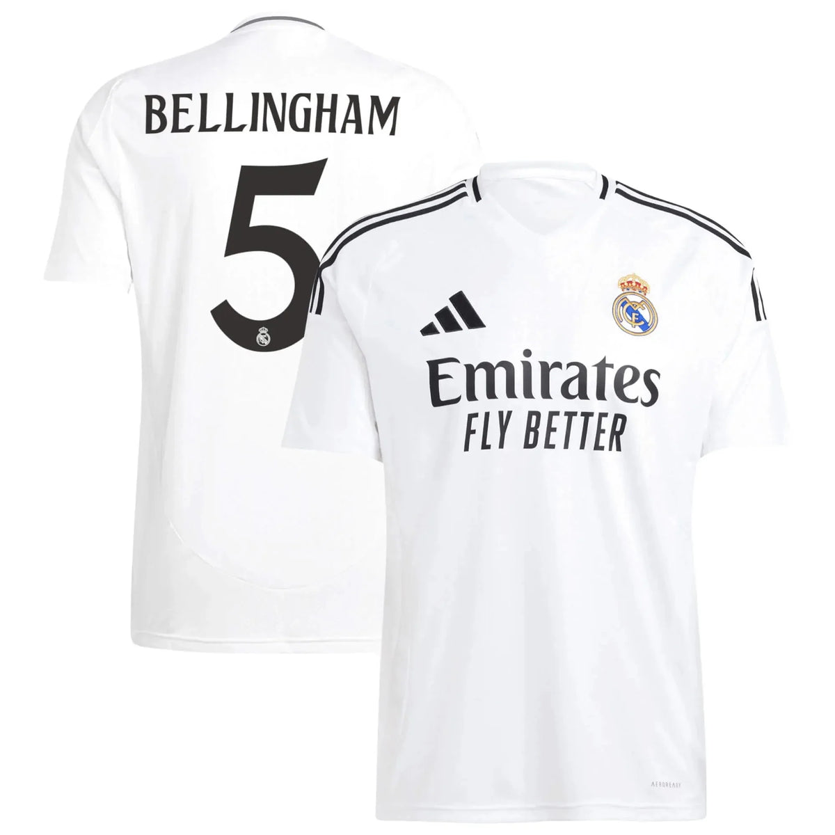 adidas 2025-26 Real Madrid Men's Stadium Home Soccer Jersey