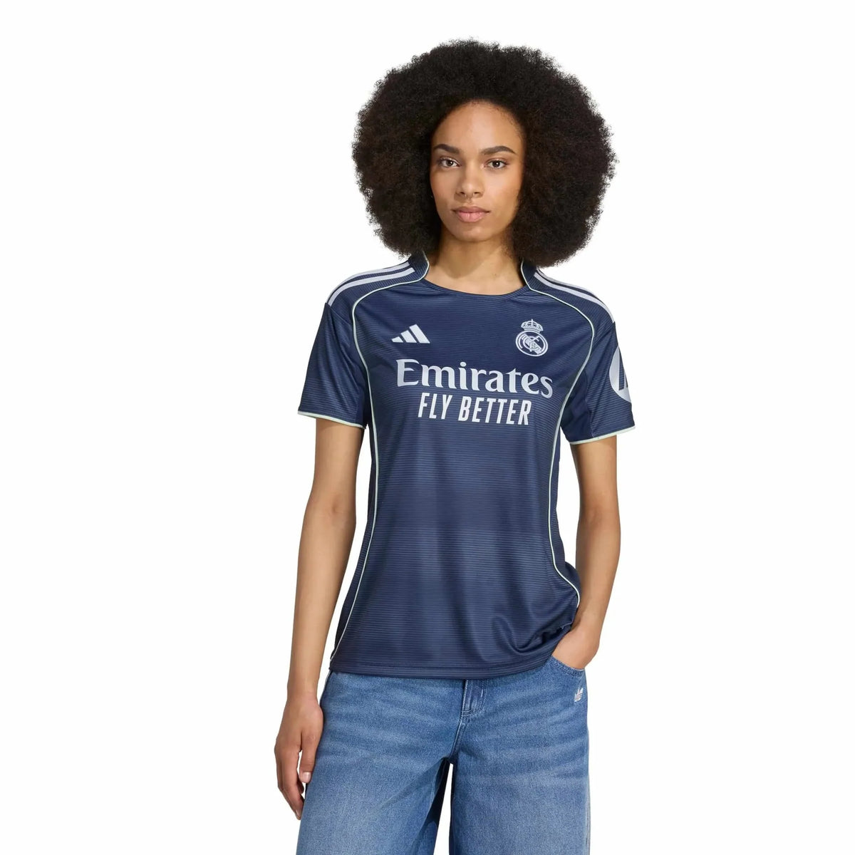 adidas 2025-26 Real Madrid Women's Stadium Away Soccer Jersey