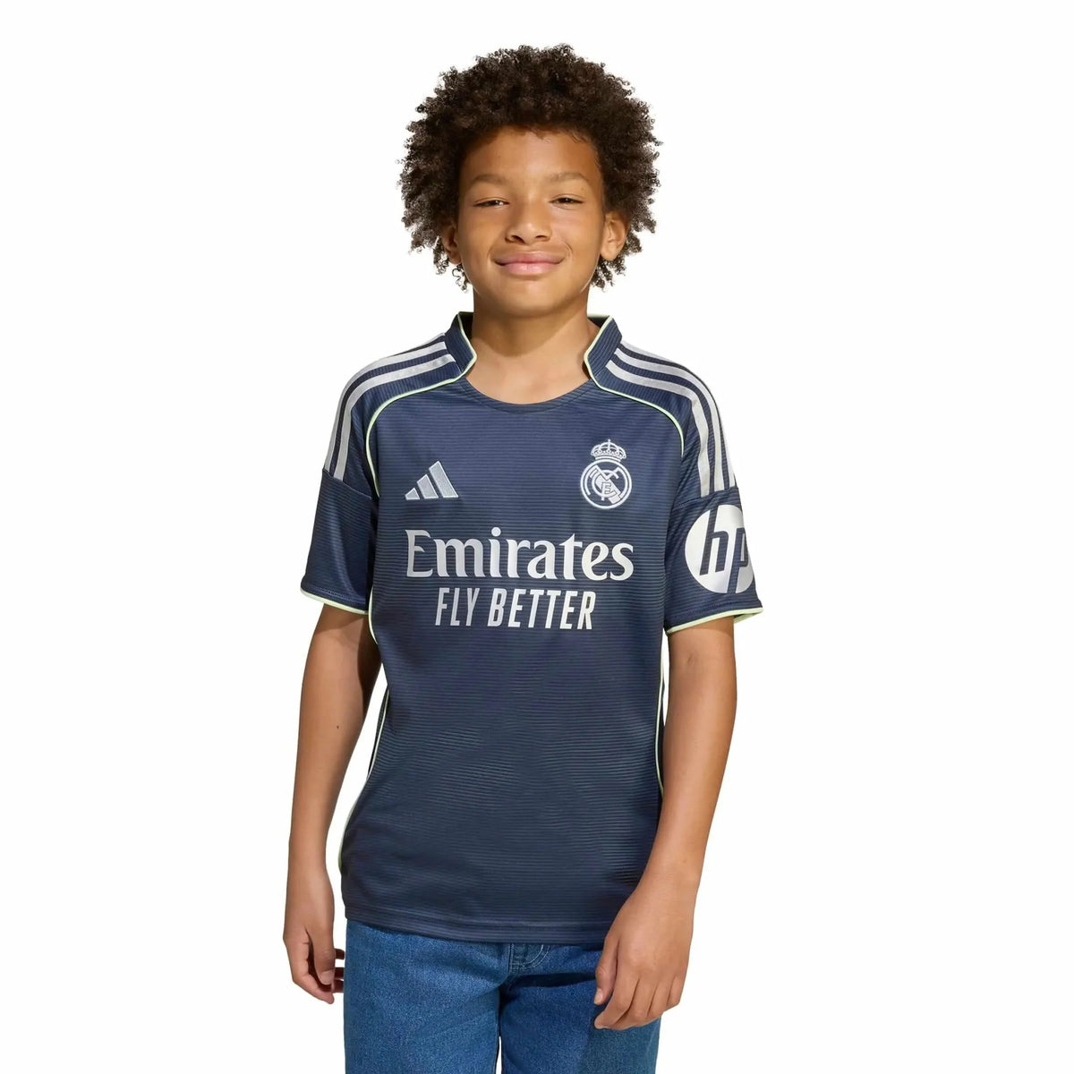 adidas 2025-26 Real Madrid Youth Stadium Away Soccer Jersey