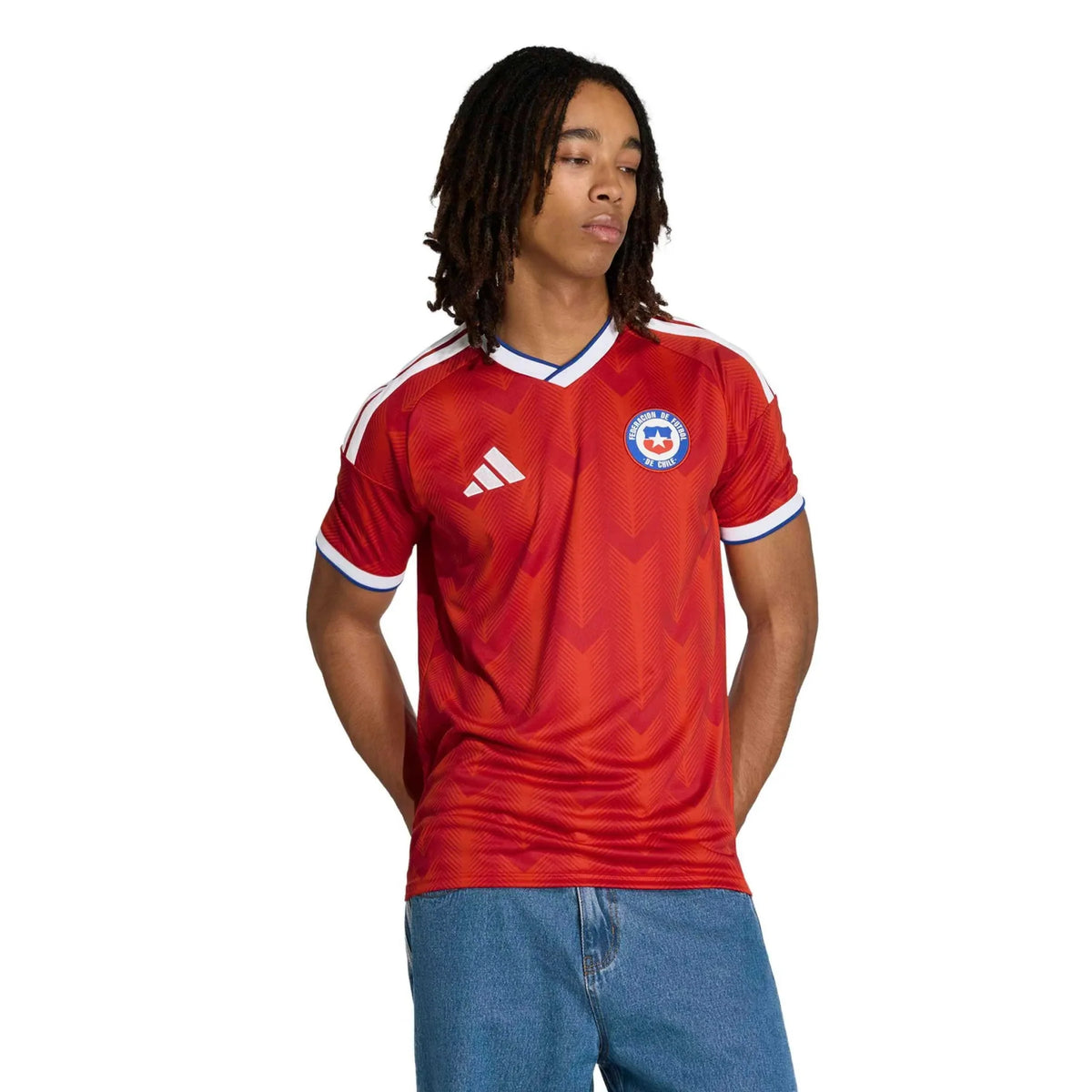 adidas 2026 Chile Men's Stadium Home Soccer Jersey