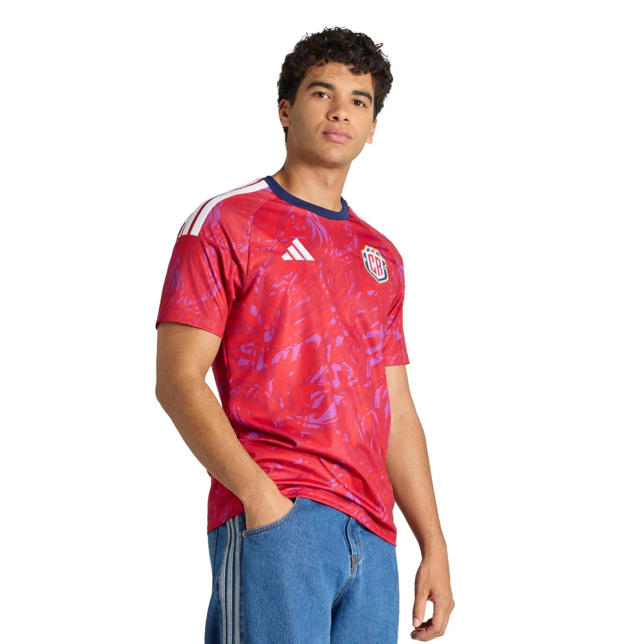 adidas 2026 Costa Rica Men's Stadium Home Soccer Jersey