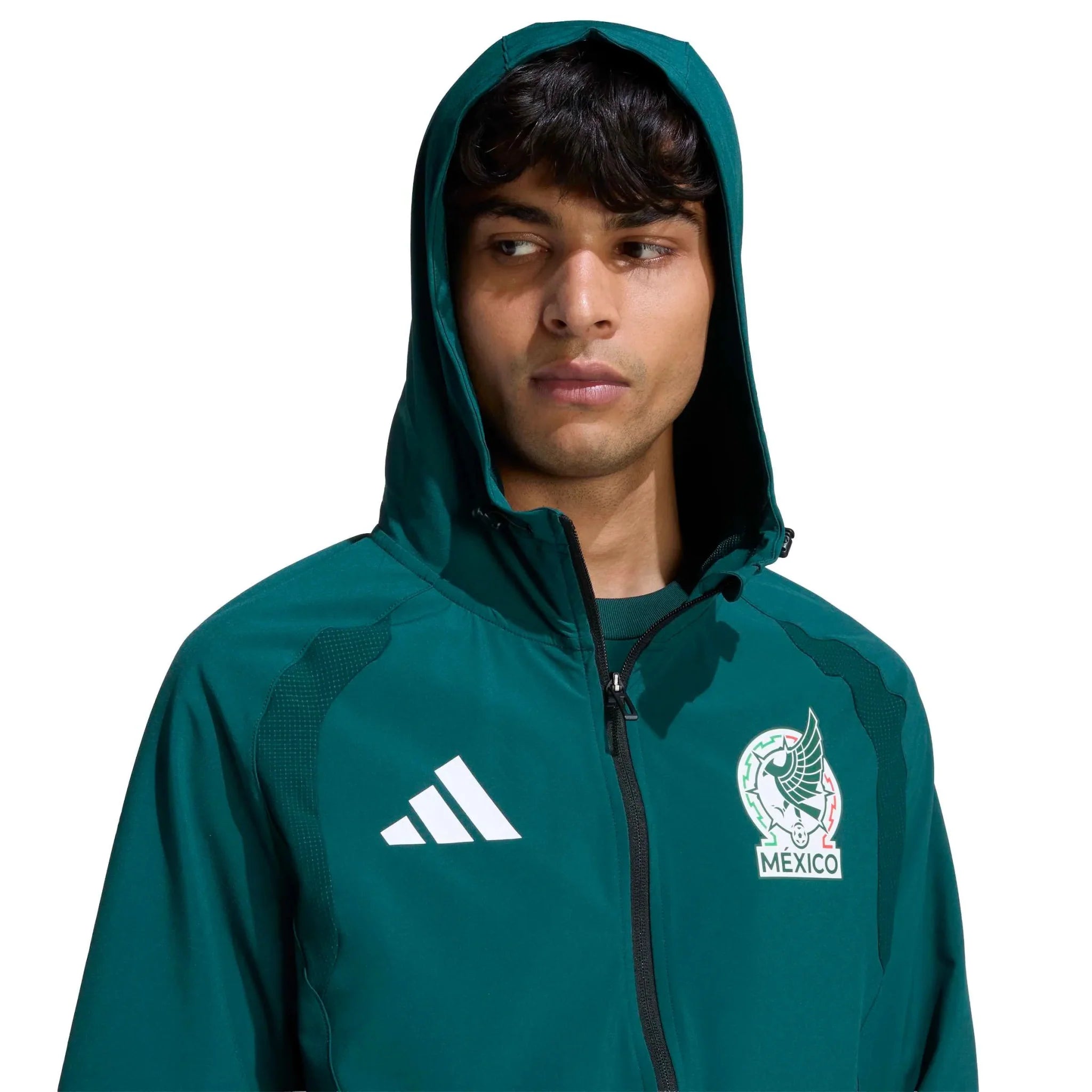 adidas 2026 Mexico Men's Tiro Travel Full Zip Windbreaker