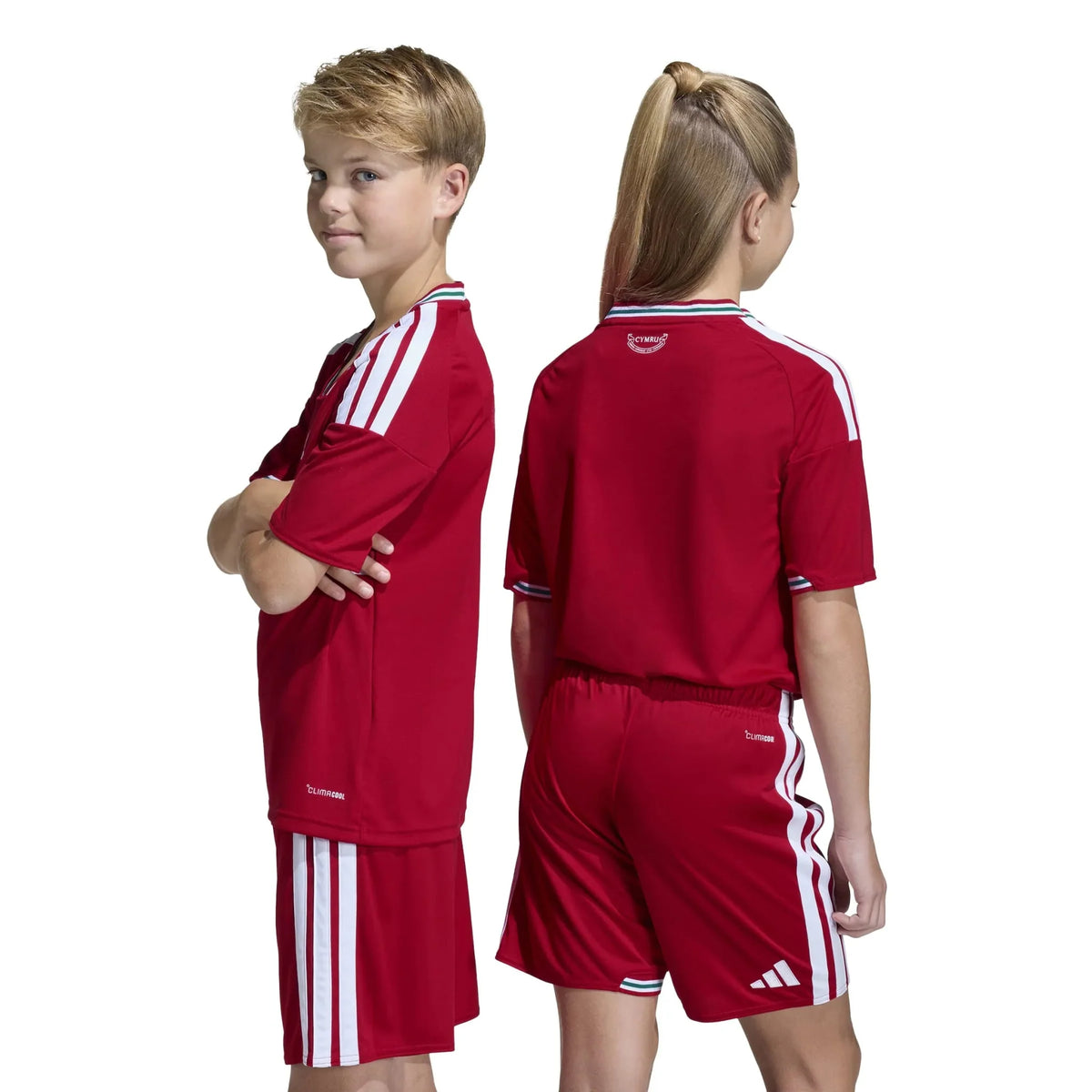 adidas 2026 Wales Youth Stadium Home Soccer Jersey