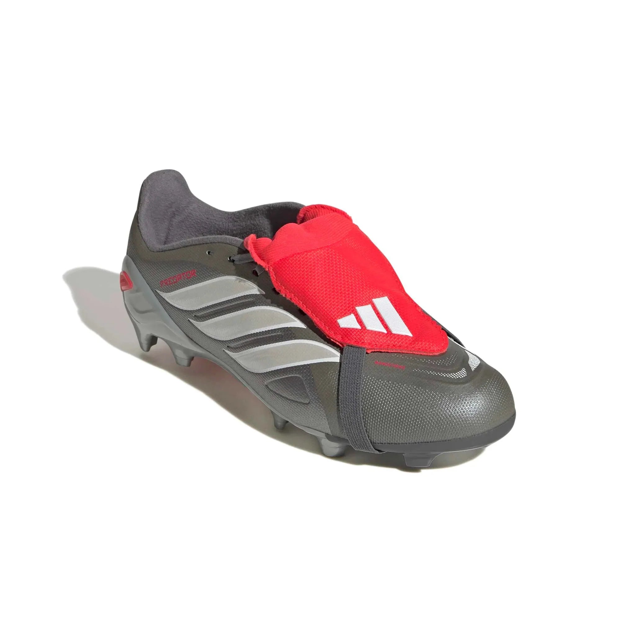 adidas Junior Predator League Fold-Over Tongue Firm Ground Soccer Cleats - Finishers Steel Pack (SP26)