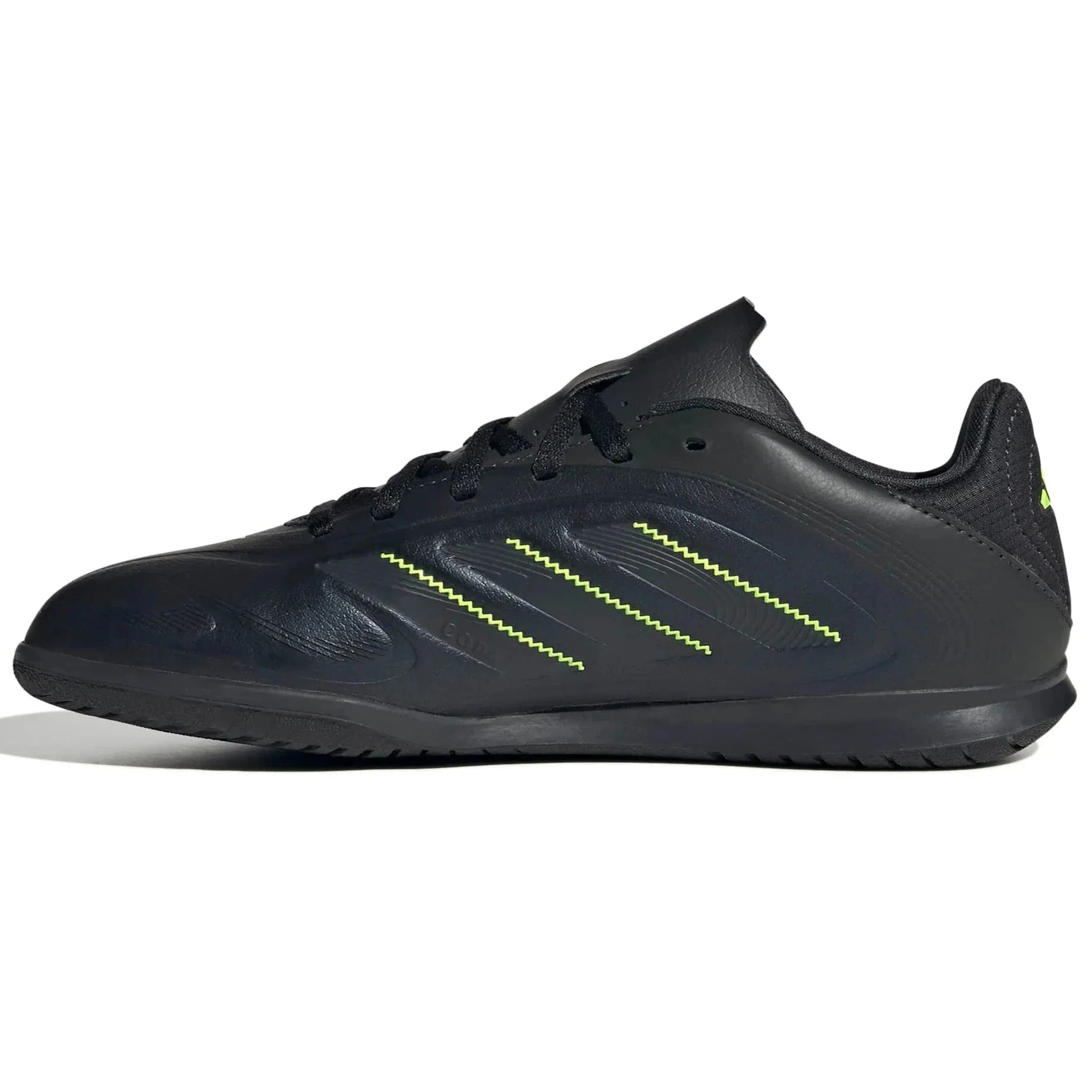 adidas Kids Copa Pure III Club Indoor Soccer Shoes - Electric Stealth Pack (FA25)