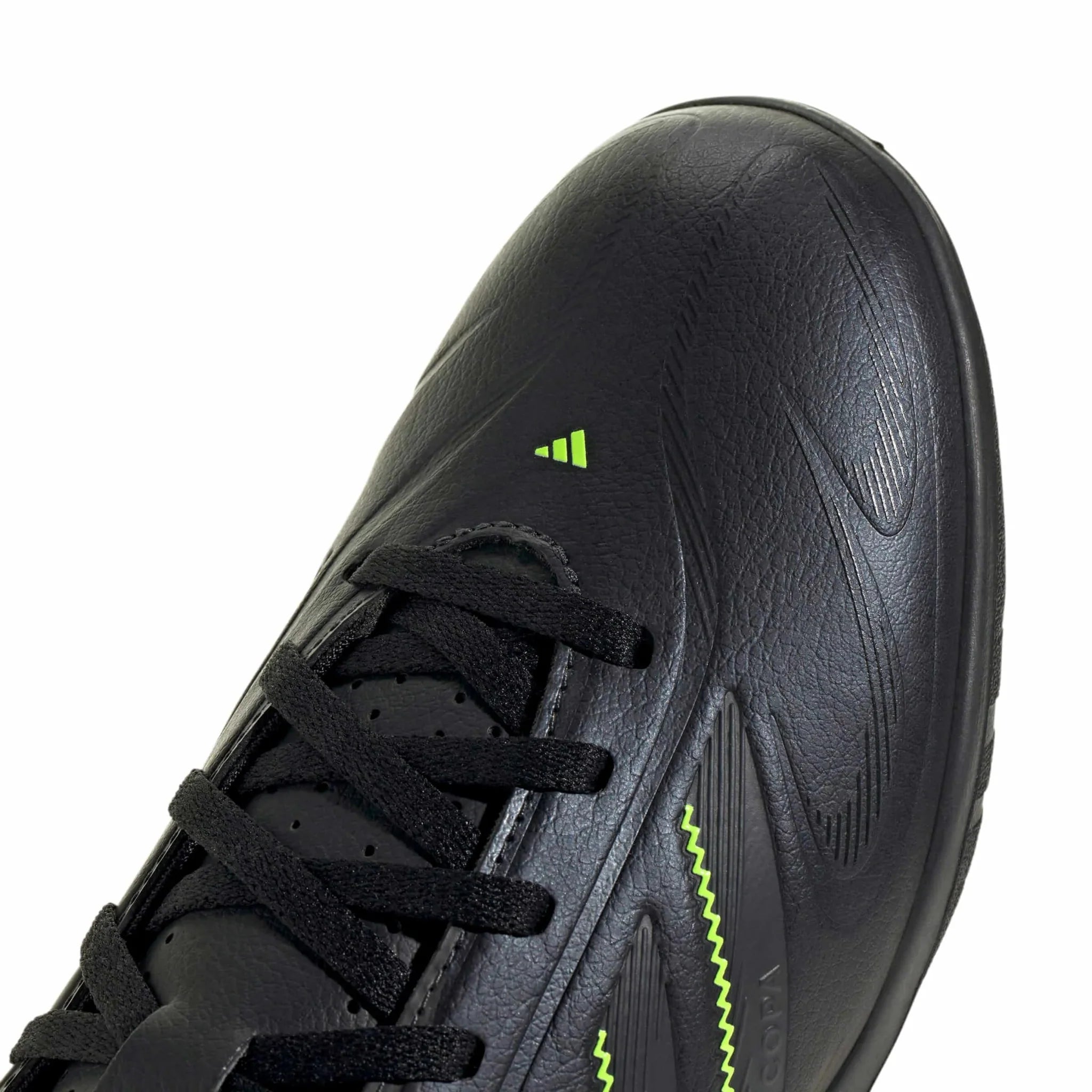 adidas Kids Copa Pure III Club Indoor Soccer Shoes - Electric Stealth Pack (FA25)