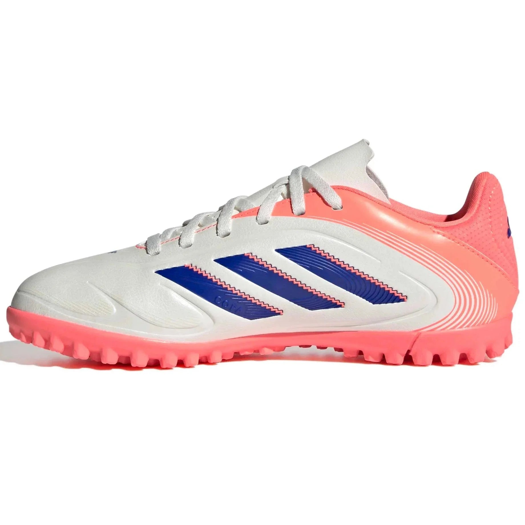 adidas Kids Copa Pure III Club Turf Soccer Shoes - Coral Blaze Pack (FA25)