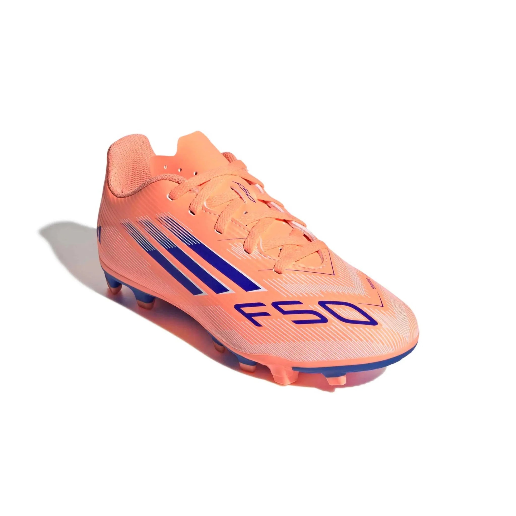 adidas Kids F50 Club Firm/Multi Ground Soccer Cleats - Coral Blaze Pack (FA25)