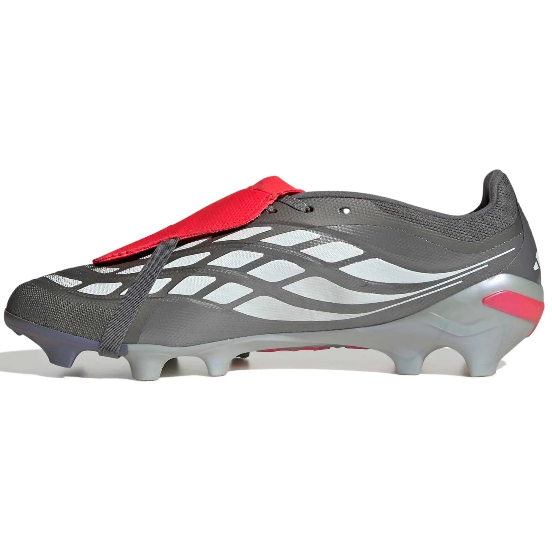 adidas Predator League Fold-Over Tongue Firm Ground Soccer Cleats - Finishers Steel Pack (SP26)