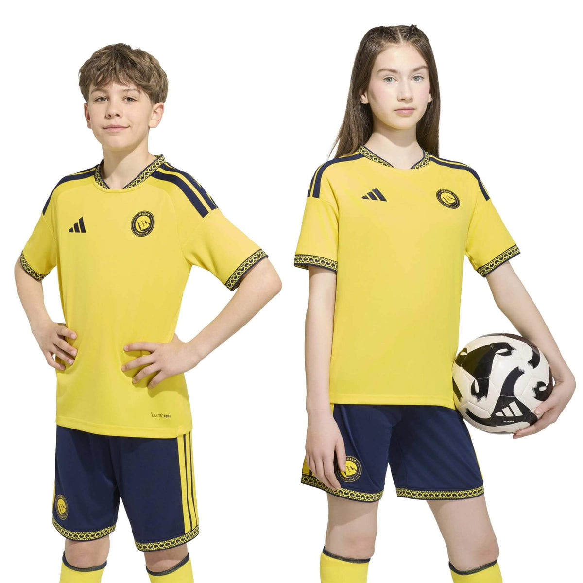 adidas 2026-27 Al Nassr Youth Stadium Home Ronaldo #7 Soccer Jersey