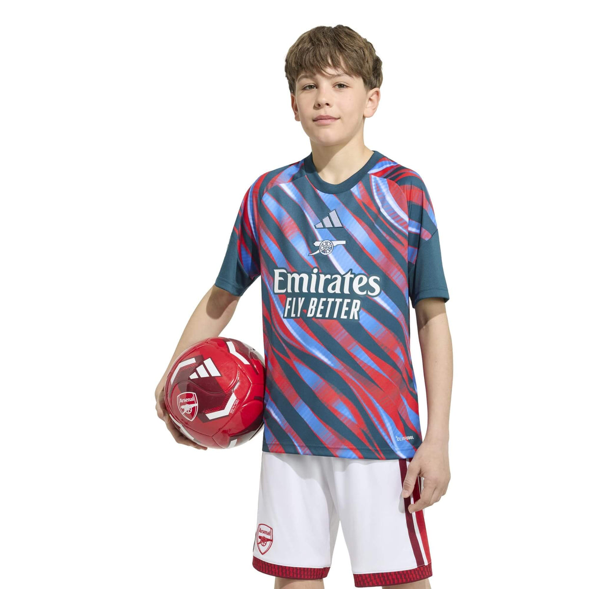 adidas 2026-27 Arsenal Youth Pre-Match Soccer Jersey