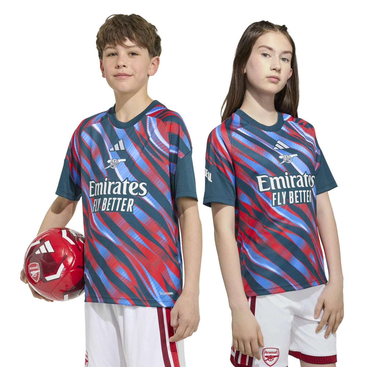 adidas 2026-27 Arsenal Youth Pre-Match Soccer Jersey