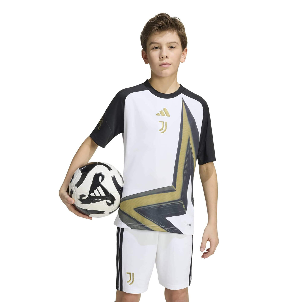 adidas 2026-27 Juventus Youth Pre-Match Soccer Jersey