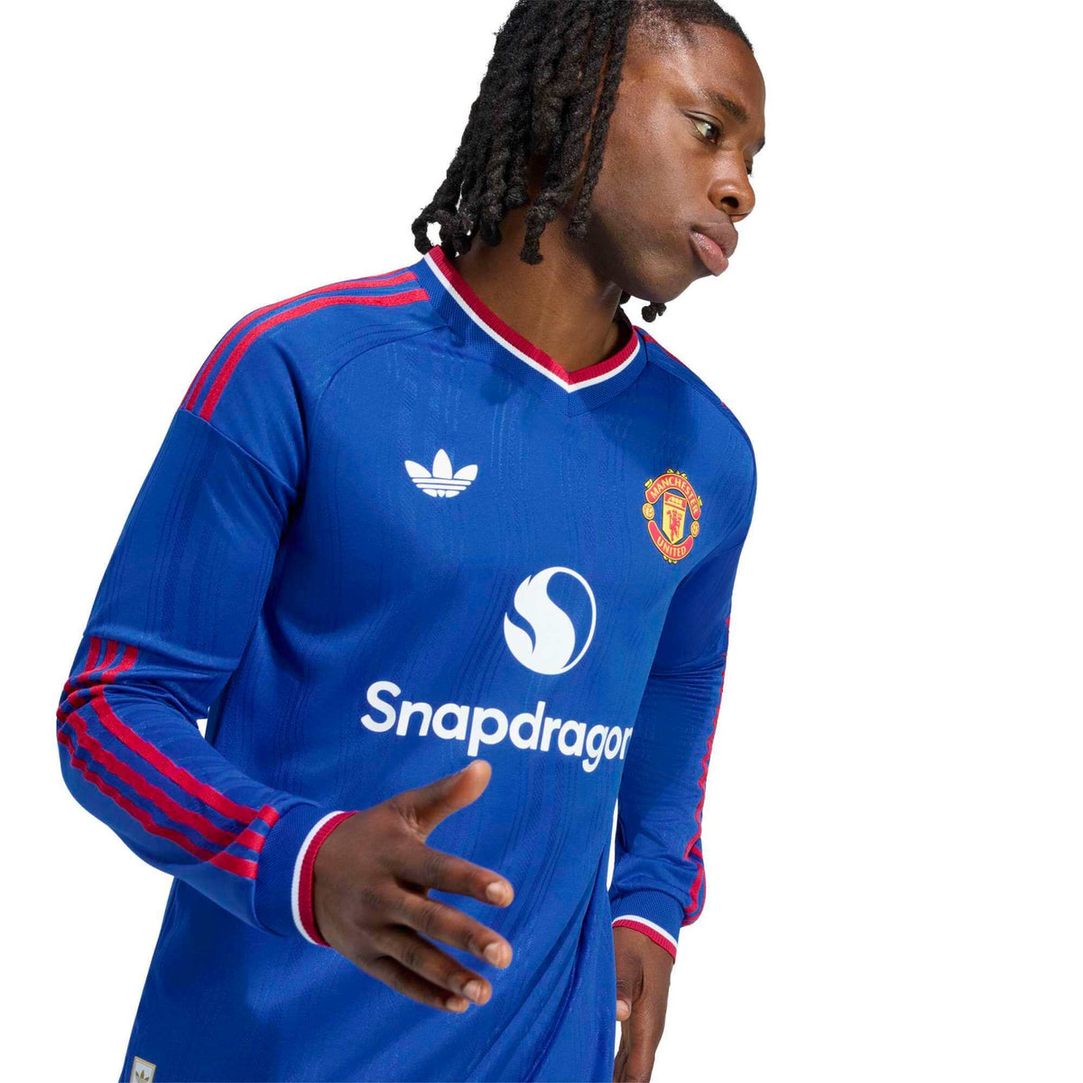 adidas 2026-27 Manchester United Men's Authentic Away Long-Sleeve Soccer Jersey
