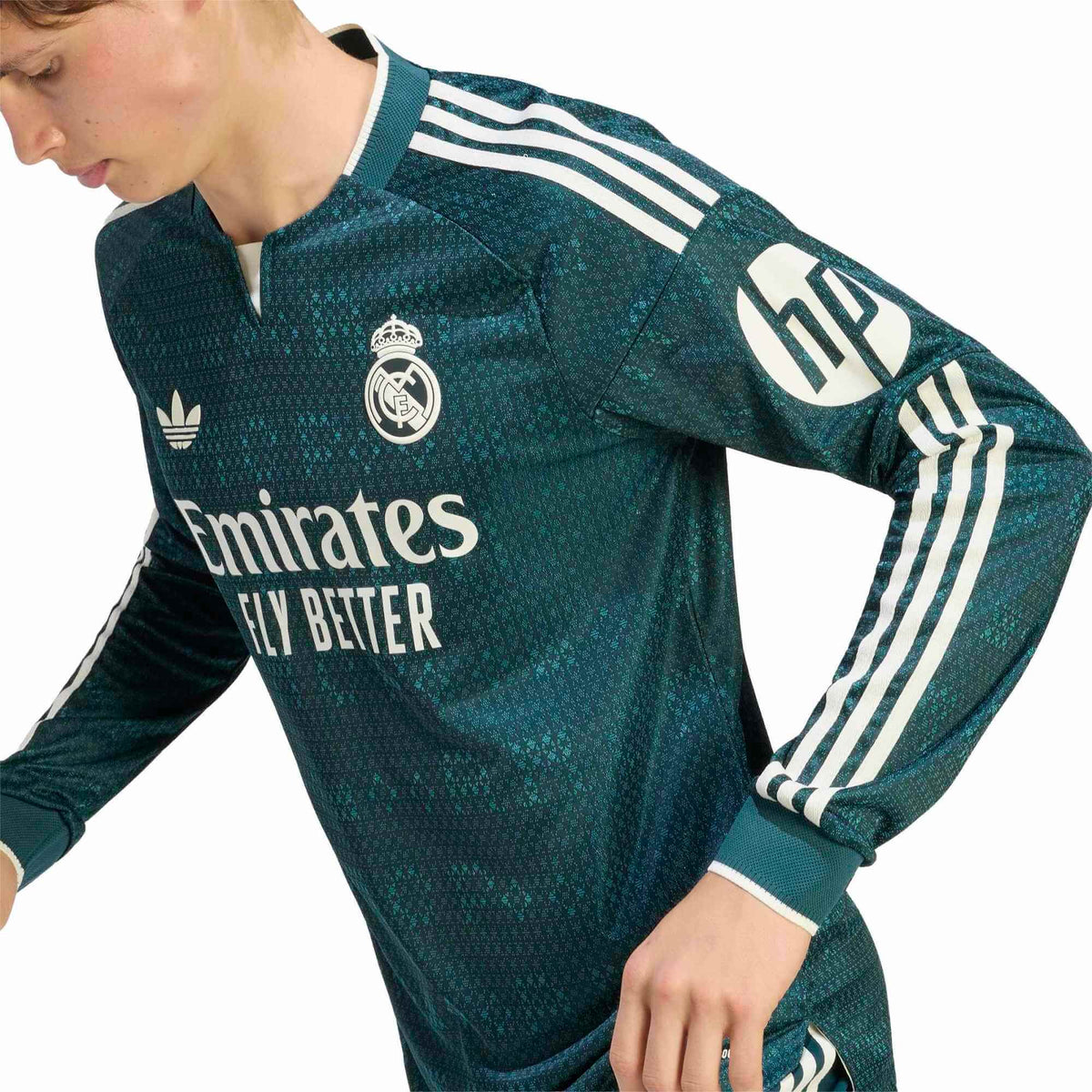 adidas 2026-27 Real Madrid Men's Authentic Away Long-Sleeve Soccer Jersey