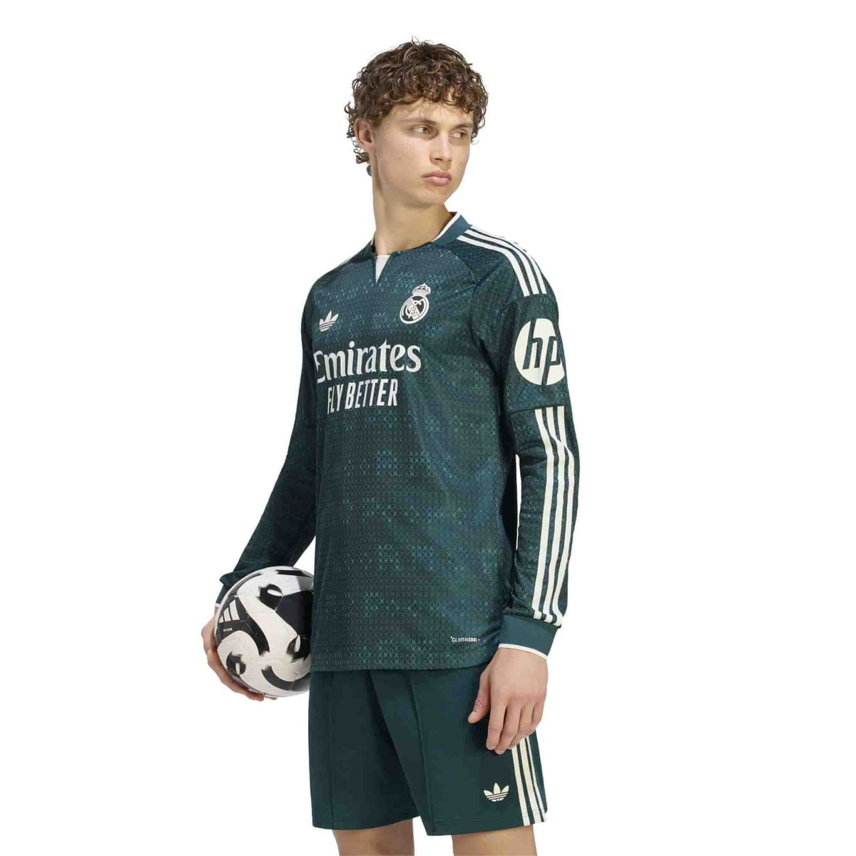 adidas 2026-27 Real Madrid Men's Authentic Away Long-Sleeve Soccer Jersey