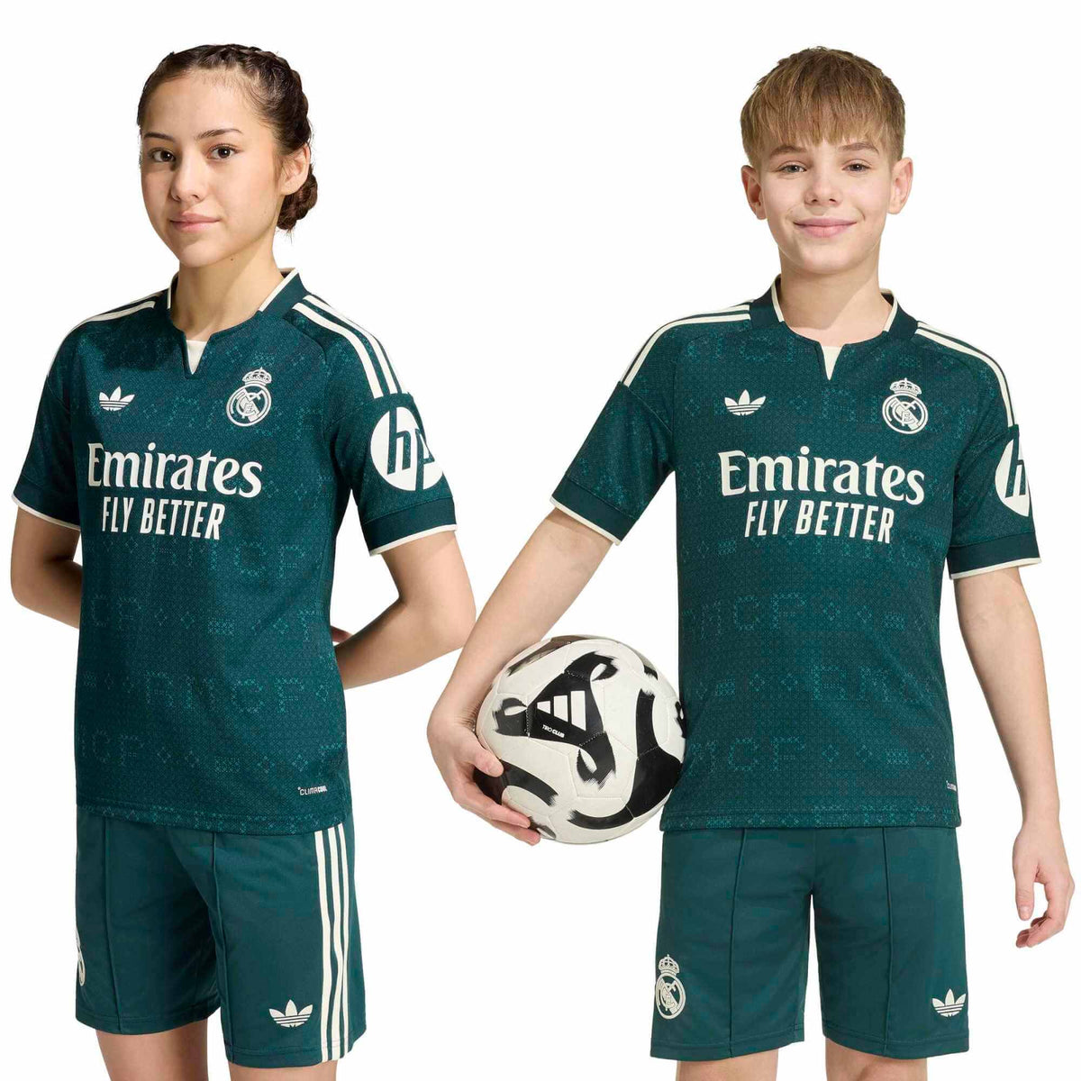 adidas 2026-27 Real Madrid Youth Stadium Away Soccer Jersey