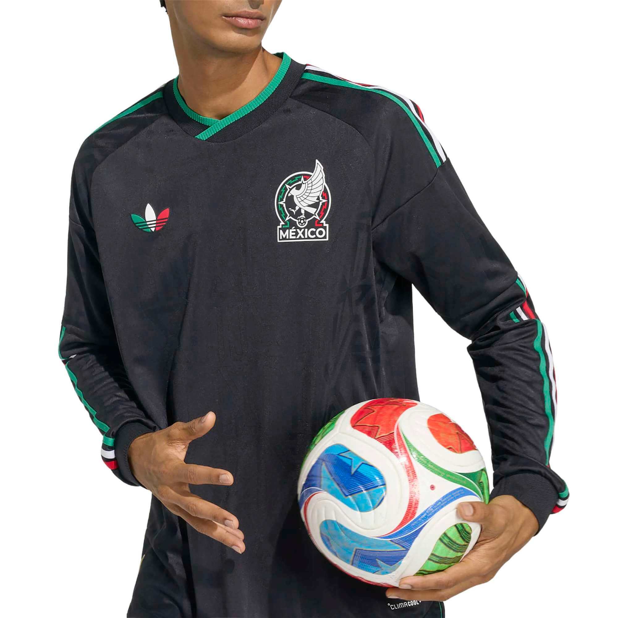 adidas 2026 Mexico Men's Authentic Third Long-Sleeve Soccer Jersey