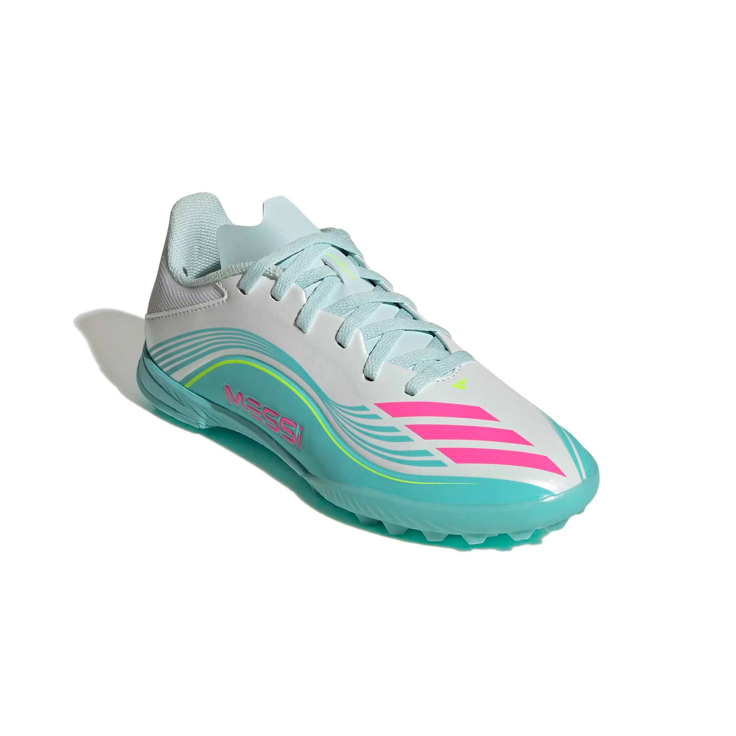 adidas JR F50 Messi League Turf Soccer Shoes - Messi Aurora Radiante Pack (SP26)