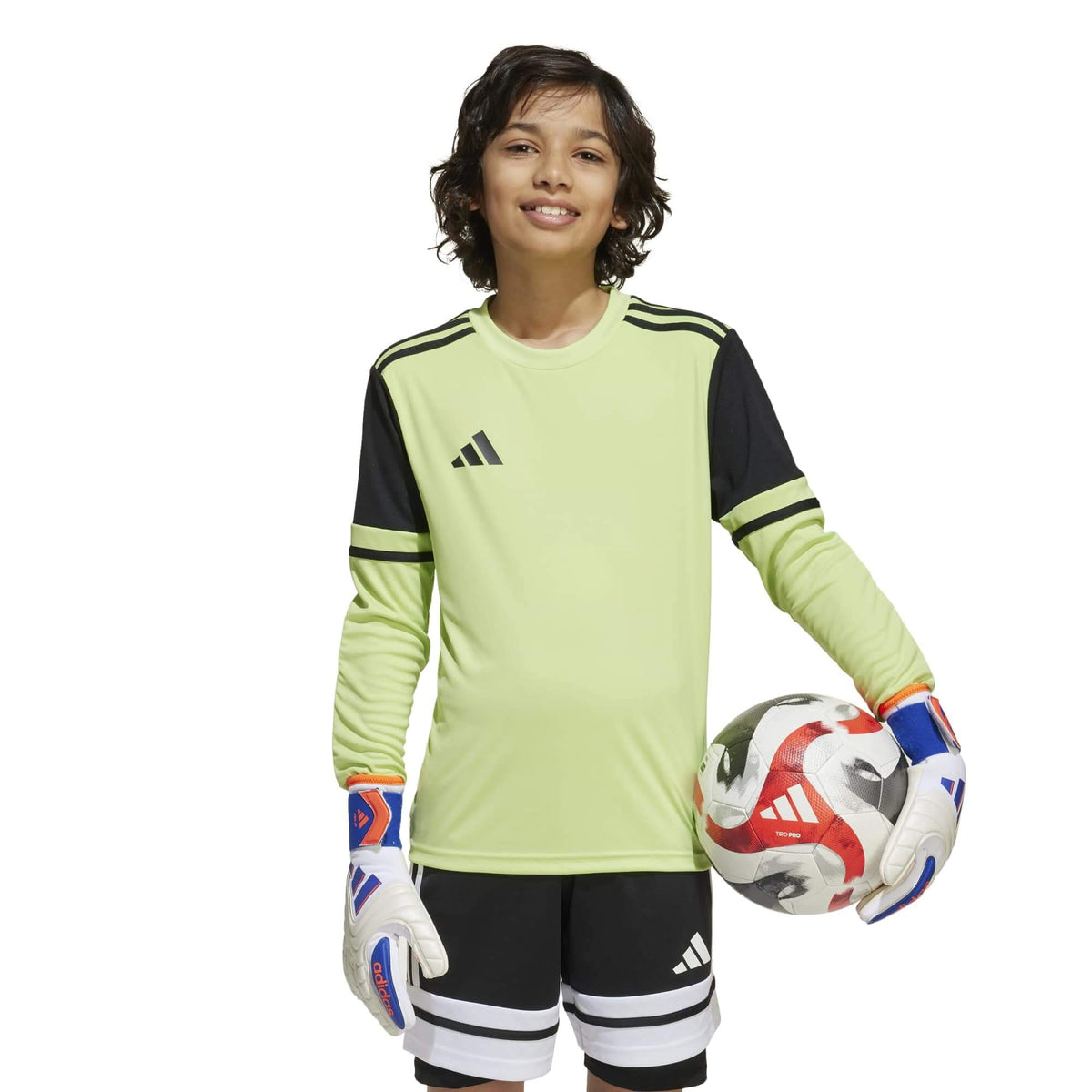 adidas Squadra 25 Youth Goalkeeper Long-Sleeve Soccer Jersey