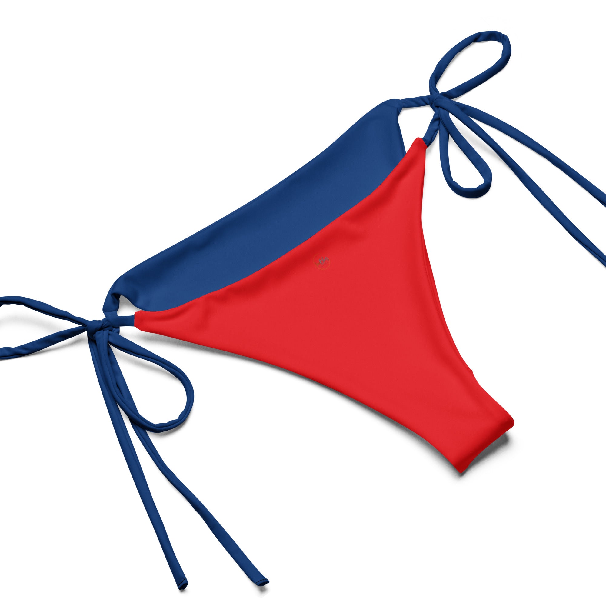 Dominican Republic Flag All Over Print Recycled String Bikini