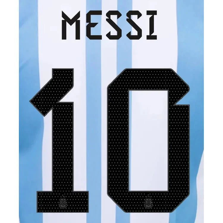 Argentina 2022-23 Home Messi #10 Youth Jersey Name Set