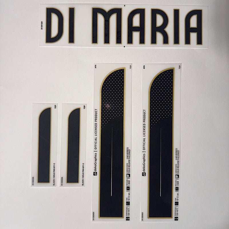 Argentina 2024/25 Home Di Maria #11 Youth Jersey Name Set
