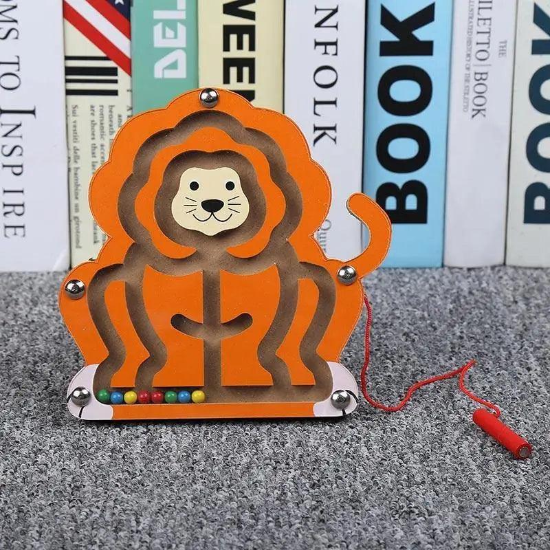 Baby Wooden Toy for Children Magnetic Maze Balance Board Wood game , Maze Puzzle baby Toys 0-12Months