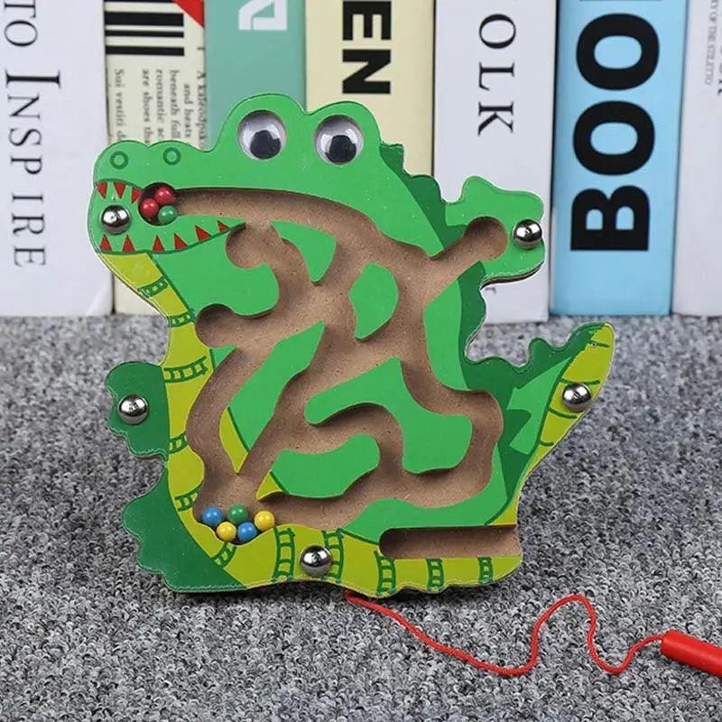 Baby Wooden Toy for Children Magnetic Maze Balance Board Wood game , Maze Puzzle baby Toys 0-12Months