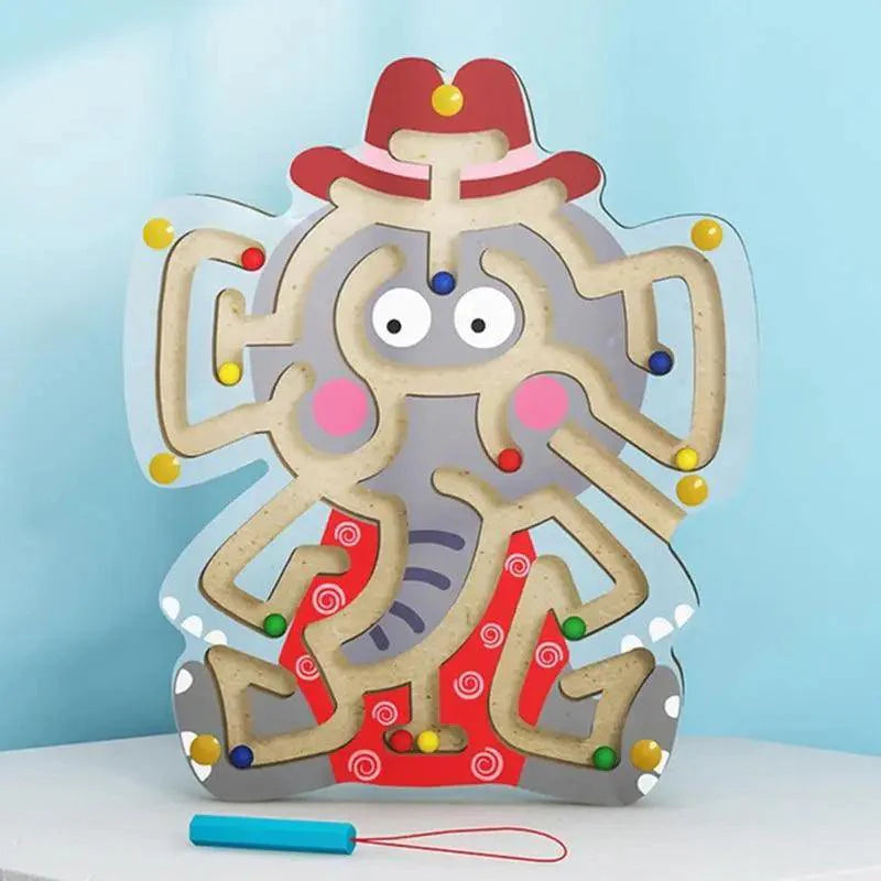 Baby Wooden Toy for Children Magnetic Maze Balance Board Wood game , Maze Puzzle baby Toys 0-12Months