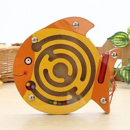 Baby Wooden Toy for Children Magnetic Maze Balance Board Wood game , Maze Puzzle baby Toys 0-12Months
