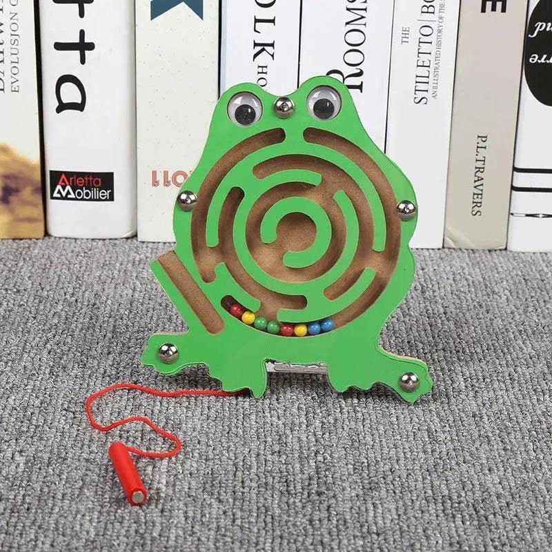 Baby Wooden Toy for Children Magnetic Maze Balance Board Wood game , Maze Puzzle baby Toys 0-12Months