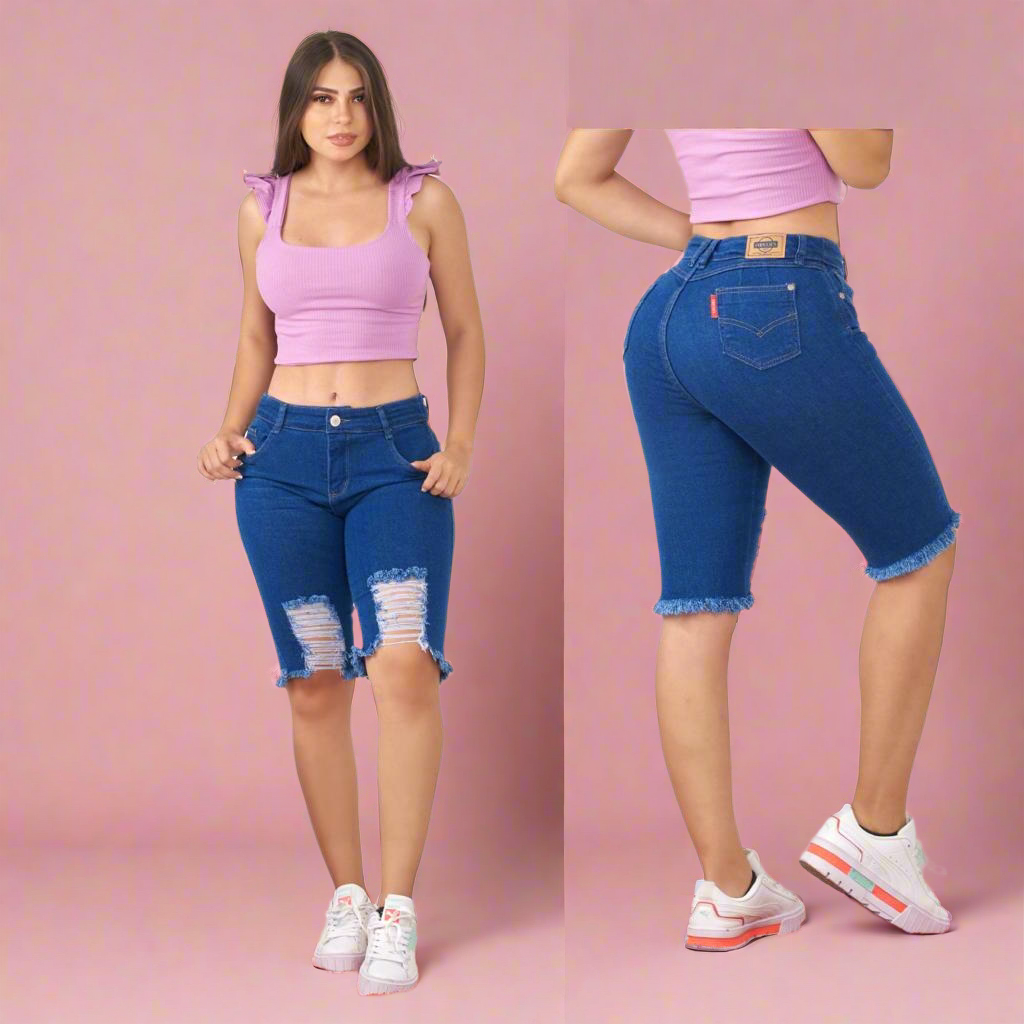 7129 Capri con efecto Push Up 100% auténtico colombiano