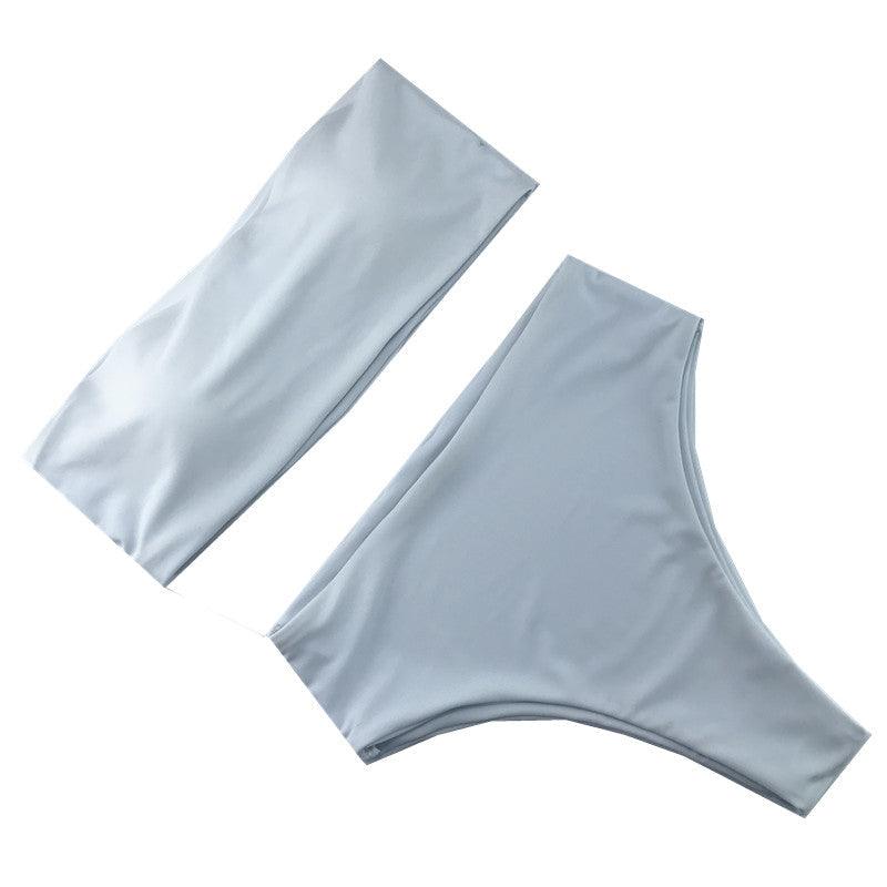 Bikini Set Summer Swimwear Beach Women's Swimsuit Bathing Suit Push Up Brazilian Bikini Women’s Two-Piece Strapless Padded High Cut Bathing Suit Swimwear