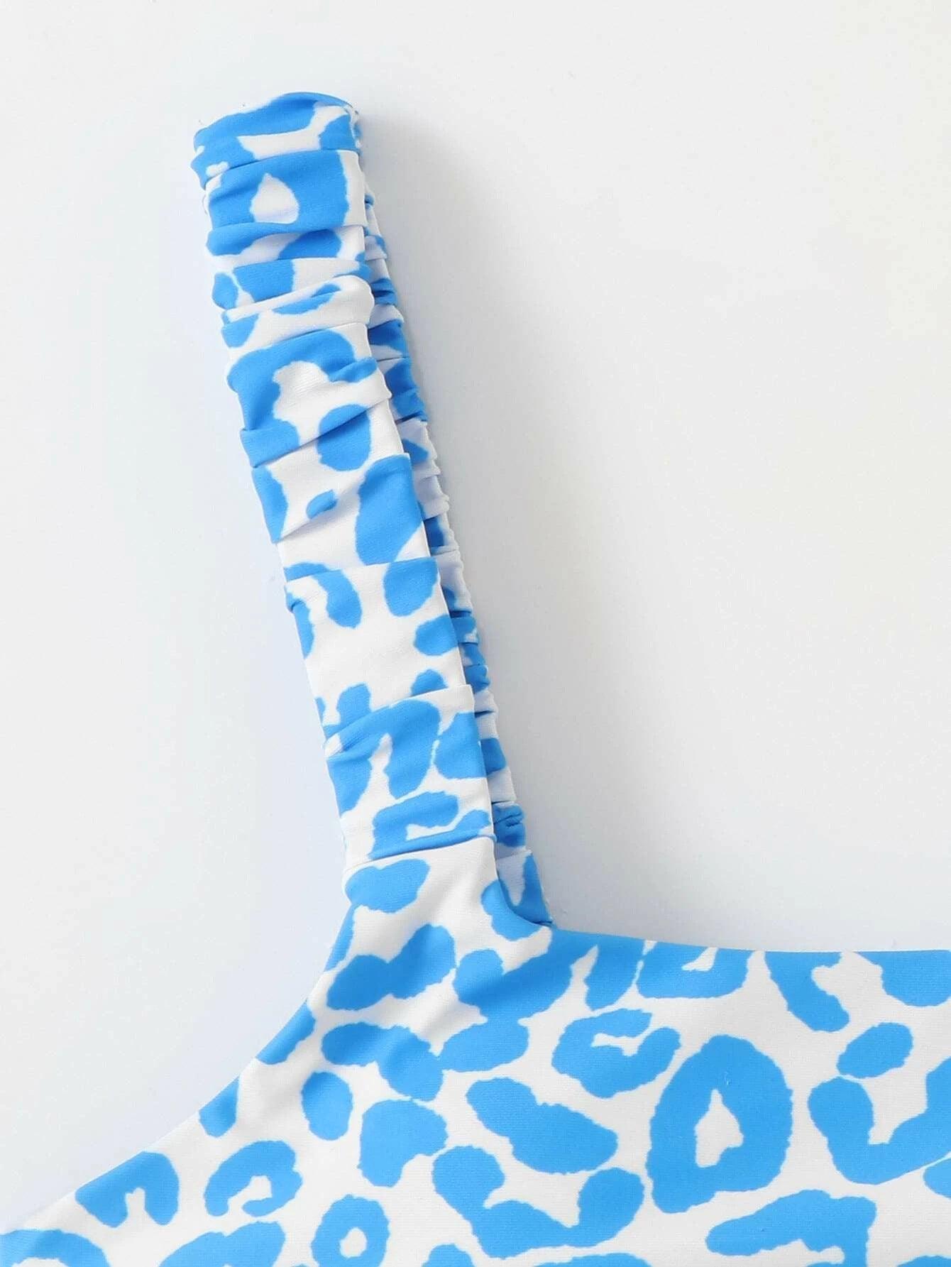 Bikini Women Orange Leopard Push Up Padded Thong Swimsuit Female Cut Out Bathing Suit Swimwear Padded Push up Thong Bikini Sets Swimsuits for Women