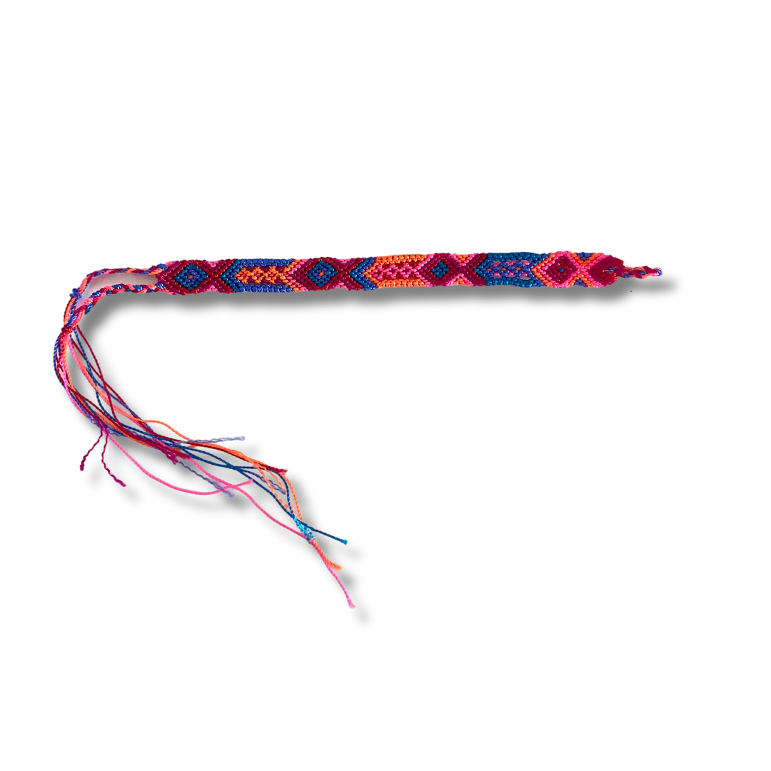 Pulsera de hilo tejido de macramé pequeña - Elige el color - México