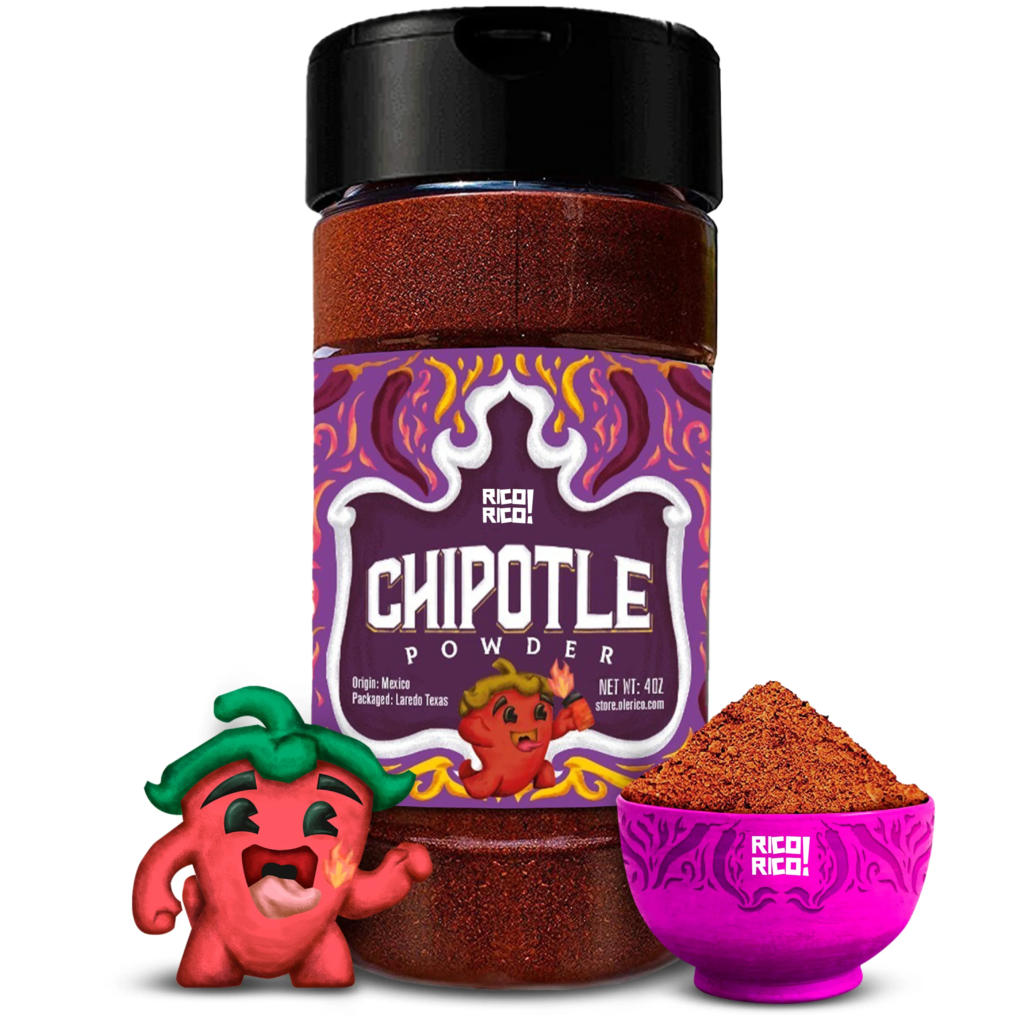 Salero de Chile Chipotle Morita en Polvo